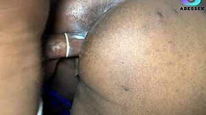 Naked neighbor's wife bends for ebony monster cock creampie