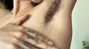 she spreads wide so i can lick every inch of her hairy armpits deep
