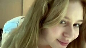 skinny blonde babe with small tits fingers her ass and pussy for boyfriend homemade