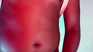 labeto strokes under red lights to huge cumshot explosion
