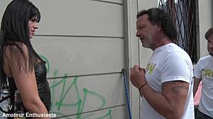 svetlana graffiti delivers crazy group blowjobs and double anal cum
