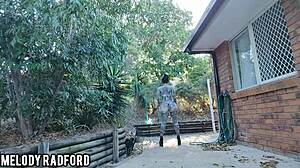 i try on bikinis outdoors shaking my big ass