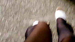 Taiwanese Ladyboy Stocks Outdoor Cumshot Exposure