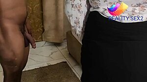 South African maid's big ass tempts hotel guest into messy fuck