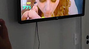 damn that redhead bombshell got my cum tribute all over her