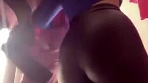bbw teen masturbates wet pussy in taxi and mall