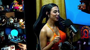 didy reis bares huge tits on podcast close-up