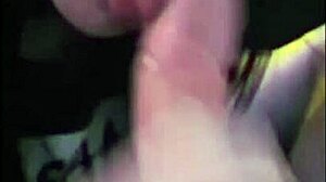 Close-Up Sloppy Blowjob from Curvy Big Tits Wife on Small Cock Ends in Facial Cumshot
