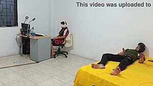 Step Sister Watches Me Stroke My Cock While She Sits Close