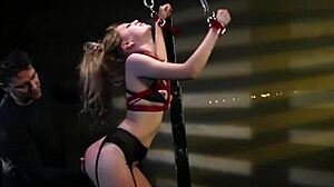 i'm tied up helpless as master spanks and drills my bound holes