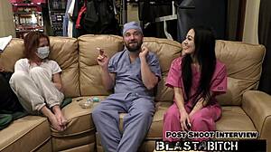 Blaire Celeste Double Blowjobs Cumshot POV