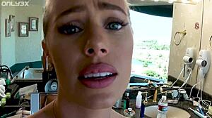 Nicole Aniston rides dates' cocks missionary to cum covered orgasms