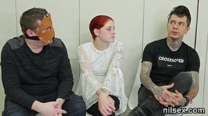 horny sweetie endures awkward anal therapy session
