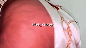 Emotional curves of pear shaped ebony ass solo beauty display