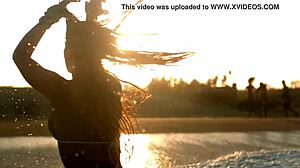slow-motion surf models tease in sexy waves