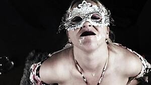 Busty Milf CFNM Sucks Balls Blows Huge Load Facial