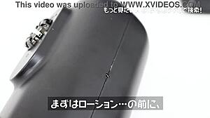 Dr. Shikomi's piston lab explodes with handjob machine frenzy