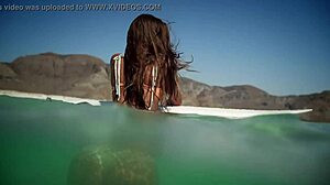 slow-motion surf models tease in sexy waves
