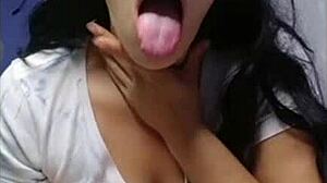 Naughty teen flashes panties voyeur cam
