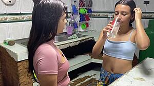 Stepsis Dildo Ride Explodes In Gushing Orgasm