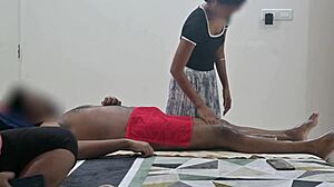 Step sister watches my happy ending asian cock massage explode
