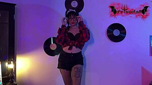 Colombian pinup brunette teen deepthroats doggystyle in cosplay humiliation fetish