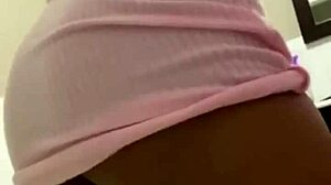Ebony Babe Strip Tease And Creams Her Juicy Virgin Pussy