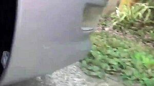 Asian women urinate publicly in outdoor fetish scenes