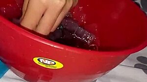 shaved teen tries deep anal for first time