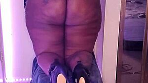 arrogant goddess dominatrix in heels takes control
