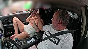 Brazilian newbie gives ass and gets creampie on street
