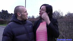 British stockinged milf doggystyle before cum