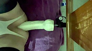 Anal fucking machine with homemade toys for solo play