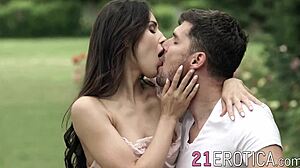 Passionate anal sex in nature
