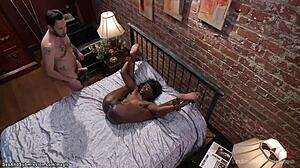 this strapped ebony slave rough fucked by big cock 😩