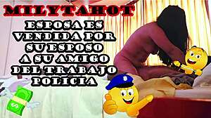 Esposo sells multiorgasmic wife to thick cock police