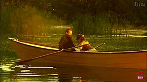 A Beautiful Girl With Small Tits Rode Man On Boat
