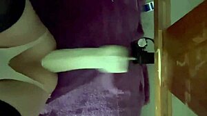 Anal fucking machine with homemade toys for solo play