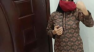 Desi stepmom removes her shalwar right in front of stepson