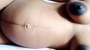Pregnant Step Mom Shows Her Sexy Pussy And Boobs