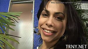 teen ladyboy gets penetrated and creamed hard