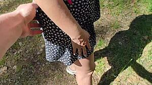 a married slut cheats in forest