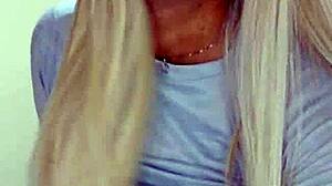 Transexual de webcam probando nuevo