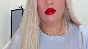Transexual de webcam probando nuevo