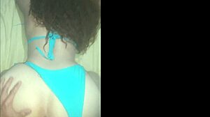 Beautiful Latina Wife Gets Fucked Doggystyle In Tiny Blue Bikini