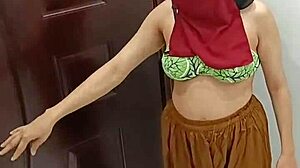 Desi stepmom removes her shalwar right in front of stepson