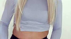 Transexual de webcam probando nuevo