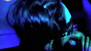 First time masked goth gives sloppy blowjob