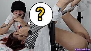 doctor rubs cock on wife during exam