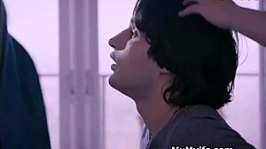 Asian busty housewives love getting used by lucky stud at home